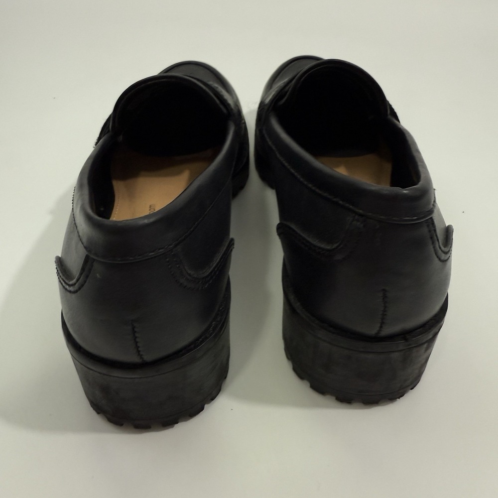 Time and Tru Black Penny Loafers Shoes Slip On Memory Foam Block Heel Sz 6 - Picture 6 of 9